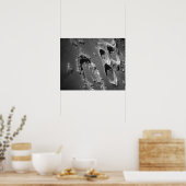 Uitzicht van Lunar Surface uit Apollo 8 Poster (Keuken)