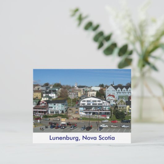 Uitzicht van Lunenburg, Nova Scotia Briefkaart (Staand voorkant)