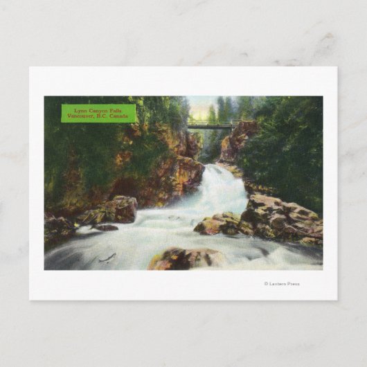 Uitzicht van Lynn Canyon-Herfsten Briefkaart (Voorkant)