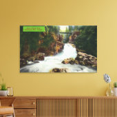 Uitzicht van Lynn Canyon-Herfsten Canvas Afdruk (Insitu (Woonkamer))