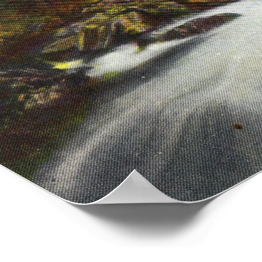 Uitzicht van Lynn Canyon-Herfsten Poster (Hoek)