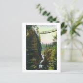 Uitzicht van Lynn Canyon Suspension Bridge Briefkaart (Staand voorkant)