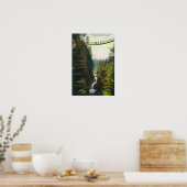 Uitzicht van Lynn Canyon Suspension Bridge Poster (Keuken)