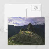 Uitzicht van Machu Picchu, Peru Briefkaart (Voorkant / Achterkant)