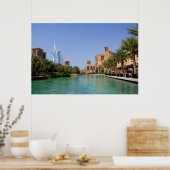 Uitzicht van Madinat Jumeirah, Dubai Poster (Keuken)