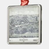 Uitzicht van Madison, Connecticut (1881) Metalen Ornament (Links)
