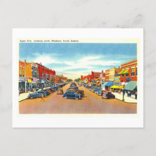 Uitzicht van Madison, South Dakota, Briefkaart