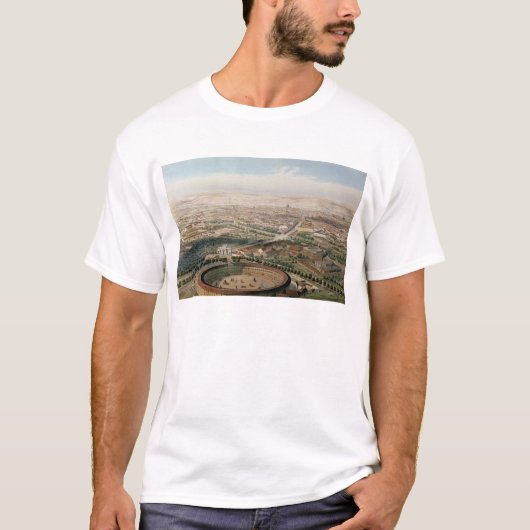 Uitzicht van Madrid vanaf het Plaza de Toros T-shirt (Voorkant)