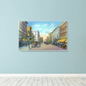 Uitzicht van Main Street 10 Canvas Afdruk (Insitu (Houten vloer))