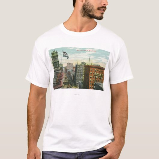 Uitzicht van Main Street 2 T-shirt (Voorkant)