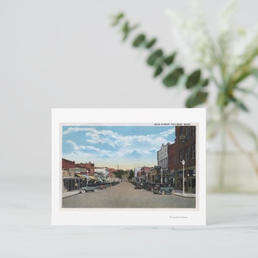 Uitzicht van Main Street 3 Briefkaart (Staand voorkant)