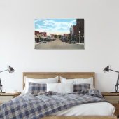 Uitzicht van Main Street 3 Canvas Afdruk (Insitu (Slaapkamer))