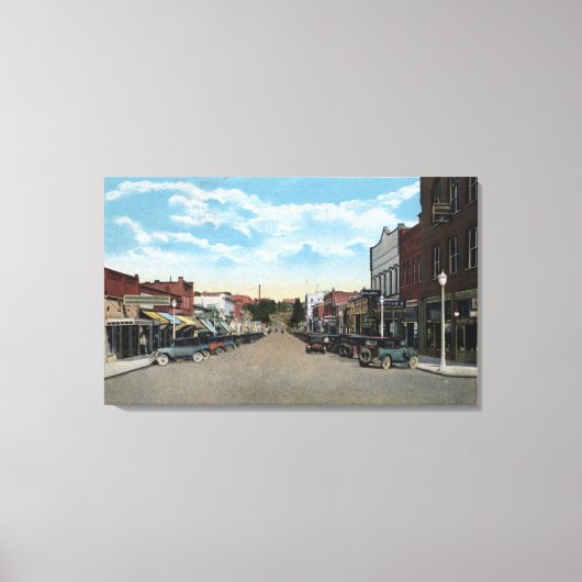 Uitzicht van Main Street 3 Canvas Afdruk (Voorkant)