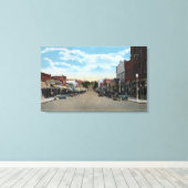 Uitzicht van Main Street 3 Canvas Afdruk (Insitu (Houten vloer))