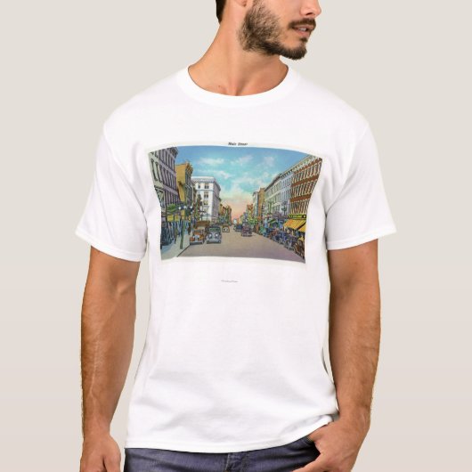 Uitzicht van Main Street 4 T-shirt (Voorkant)