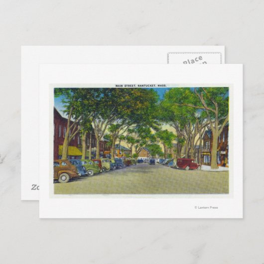 Uitzicht van Main Street 5 Briefkaart (Voorkant / Achterkant)