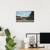 Uitzicht van Main Street 5 Poster (Thuiskantoor)