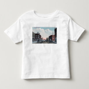 Uitzicht van Main Street and Horse Carriages Kinder Shirts