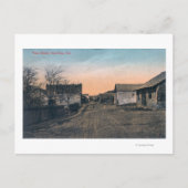 Uitzicht van Main Street Hornitos, CA Briefkaart (Voorkant)