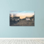 Uitzicht van Main Street Hornitos, CA Canvas Afdruk (Insitu (Houten vloer))