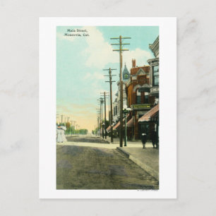 Uitzicht van Main Street Monrovia, CA Briefkaart