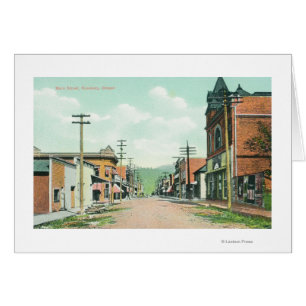 Uitzicht van Main Street Roseburg, OR