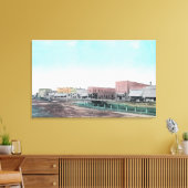 Uitzicht van Main StreetBlackfoot, ID Canvas Afdruk (Insitu (Woonkamer))