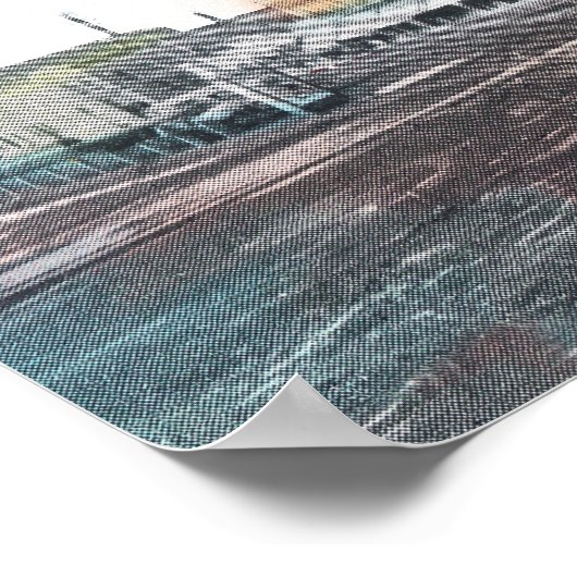 Uitzicht van Main StreetBlackfoot, ID Poster (Hoek)