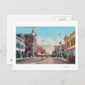 Uitzicht van Main StreetBoise, ID Briefkaart (Voorkant / Achterkant)