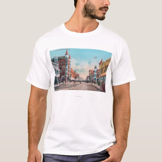 Uitzicht van Main StreetBoise, ID T-shirt (Voorkant)