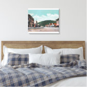 Uitzicht van Main StreetColville, WA Canvas Afdruk (Insitu (Slaapkamer))