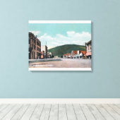 Uitzicht van Main StreetColville, WA Canvas Afdruk (Insitu (Houten vloer))