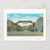 Uitzicht van Main StreetGrants Pass, OF Briefkaart (Voorkant)