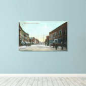 Uitzicht van Main StreetLewiston, ID Canvas Afdruk (Insitu (Houten vloer))