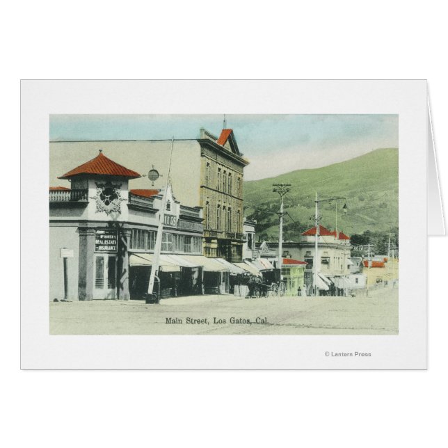 Uitzicht van Main StreetLos Gatos, CA2 (Voorkant Horizontaal)
