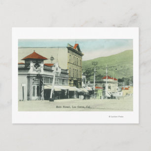 Uitzicht van Main StreetLos Gatos, CA2 Briefkaart