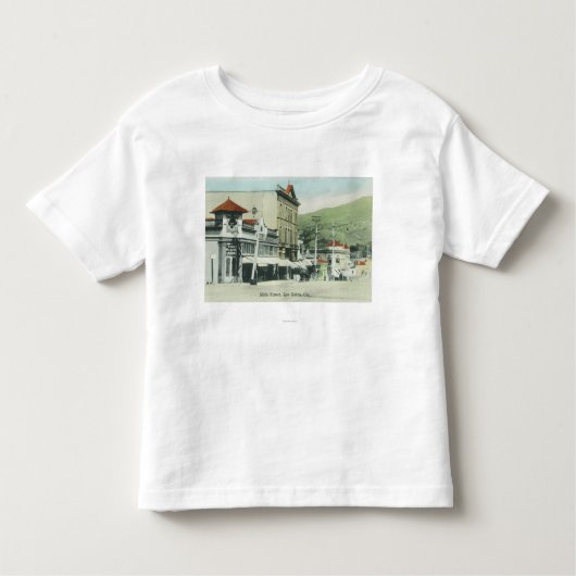 Uitzicht van Main StreetLos Gatos, CA2 Kinder Shirts (Voorkant)