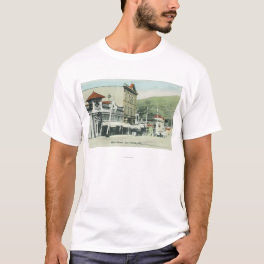 Uitzicht van Main StreetLos Gatos, CA2 T-shirt (Voorkant)