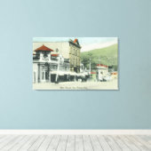 Uitzicht van Main StreetLos Gatos, CA Canvas Afdruk (Insitu (Houten vloer))