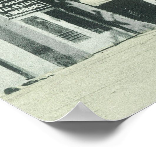 Uitzicht van Main StreetLos Gatos, CA Poster (Hoek)