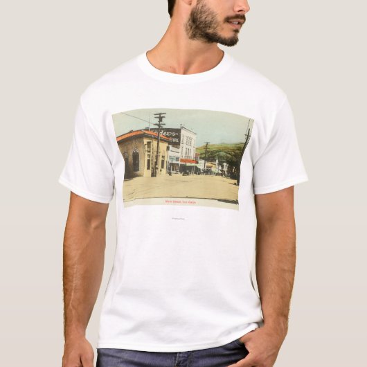 Uitzicht van Main StreetLos Gatos, CA T-shirt (Voorkant)