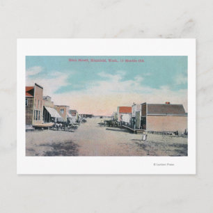 Uitzicht van Main StreetMansfield, WA Briefkaart