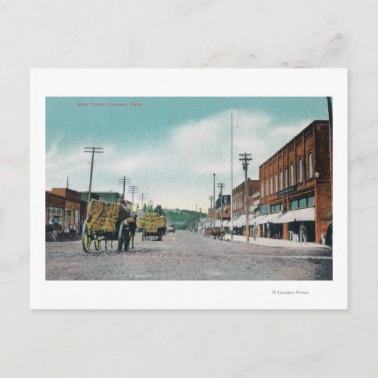 Uitzicht van Main StreetPalouse, WA Briefkaart (Voorkant)