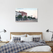 Uitzicht van Main StreetScott City, KS Canvas Afdruk (Insitu (Slaapkamer))