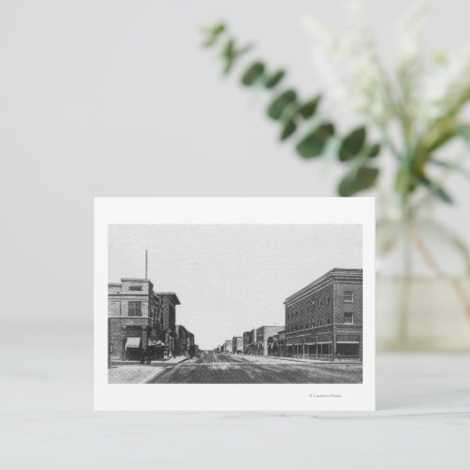 Uitzicht van Main StreetTwin Herfsten, ID Briefkaart (Staand voorkant)