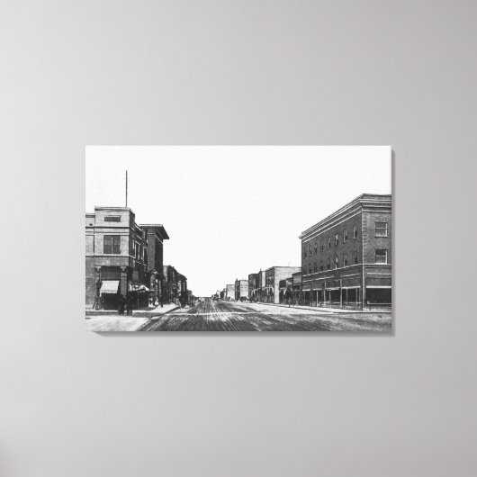 Uitzicht van Main StreetTwin Herfsten, ID Canvas Afdruk (Voorkant)