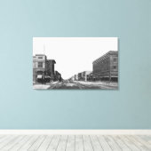 Uitzicht van Main StreetTwin Herfsten, ID Canvas Afdruk (Insitu (Houten vloer))