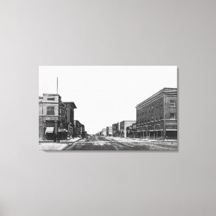 Uitzicht van Main StreetTwin Herfsten, ID Canvas Afdruk