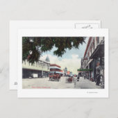 Uitzicht van Main StreetVisalia, CA Briefkaart (Voorkant / Achterkant)