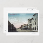 Uitzicht van Main StreetWoodland, CA Briefkaart (Voorkant / Achterkant)